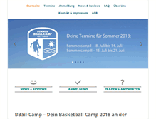 Tablet Screenshot of bball-camp.de